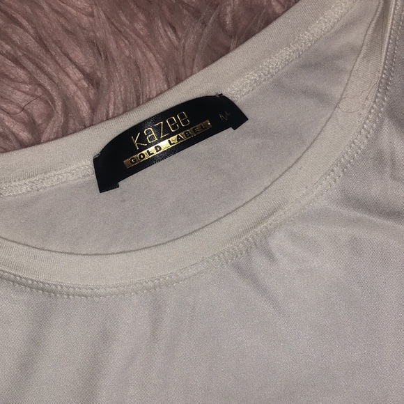 White bling fashion icon graphic tee shirt size medium - Picture 5 of 7